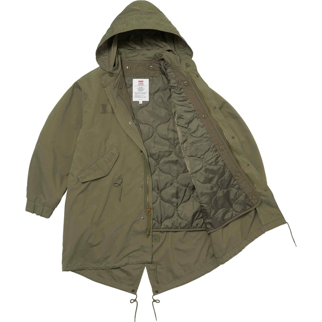 Details on Futura Fishtail Parka Olive from spring summer
                                                    2024 (Price is $498)