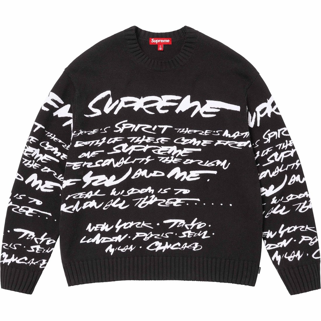 Supreme Futura Sweater (SS24) - Black - $168