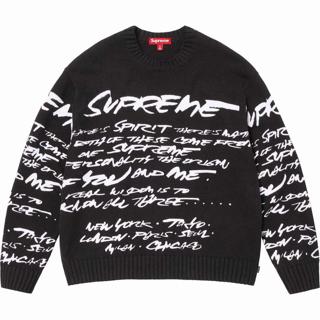 Details on Futura Sweater Black from spring summer
                                                    2024 (Price is $168)