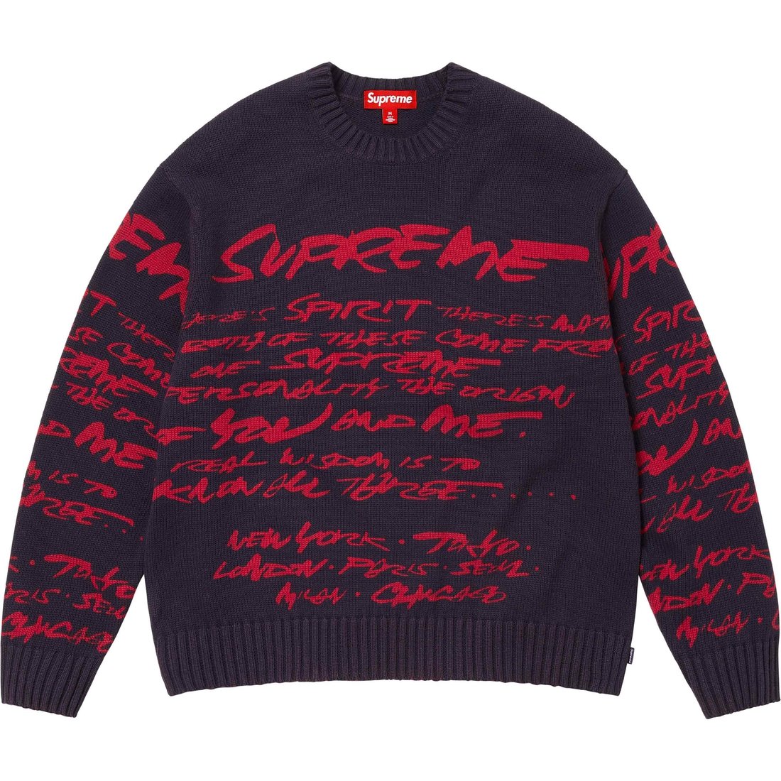 Details on Futura Sweater Navy from spring summer
                                                    2024 (Price is $168)