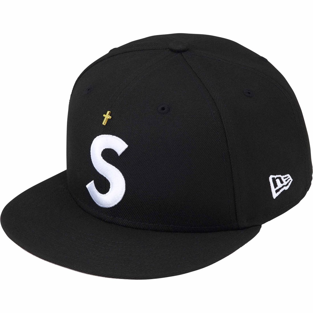 Details on Gold Cross S Logo New Era Black from spring summer
                                                    2024 (Price is $54)