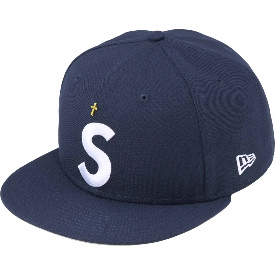 Details on Gold Cross S Logo New Era Light Navy from spring summer
                                                    2024 (Price is $54)