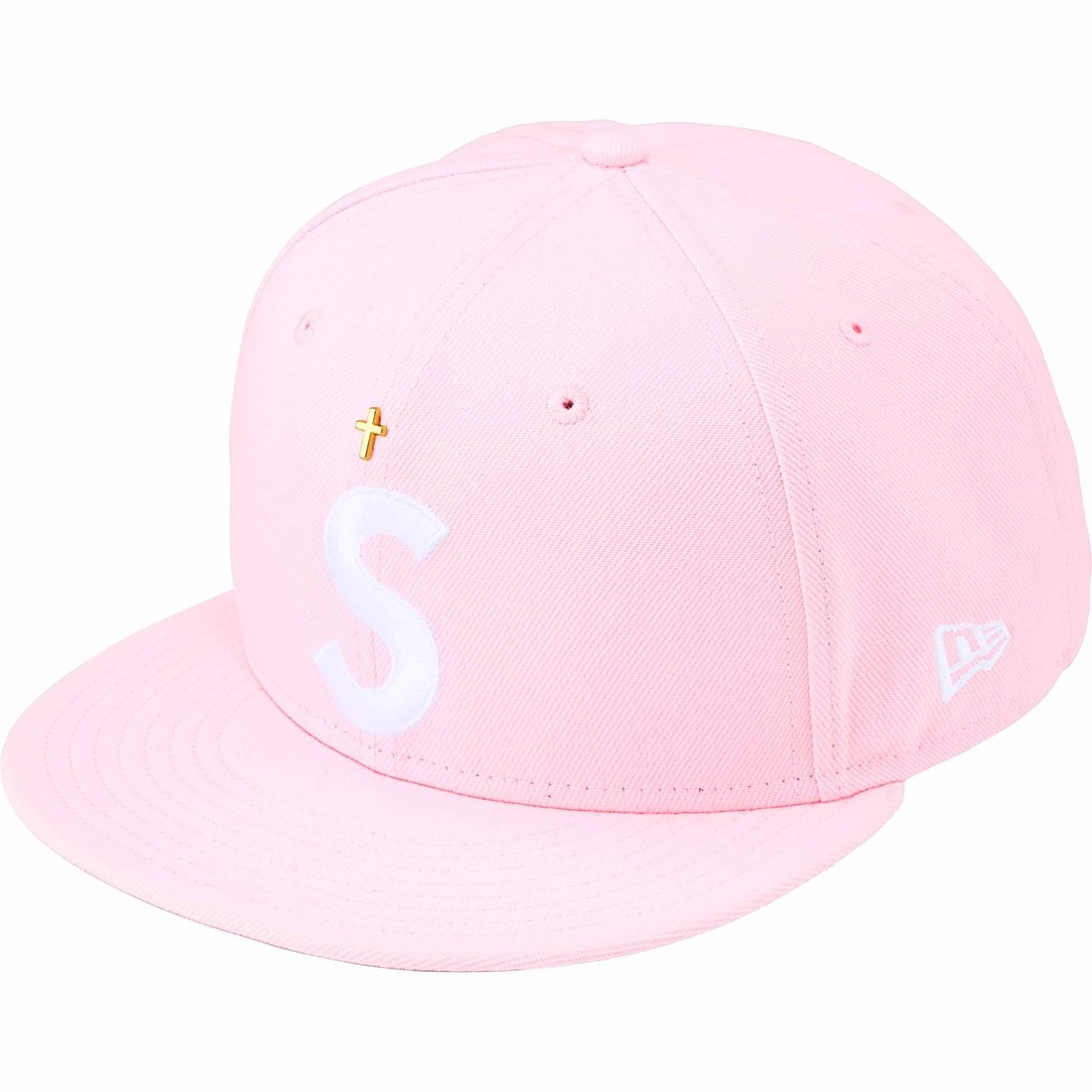 Details on Gold Cross S Logo New Era Pink from spring summer
                                                    2024 (Price is $54)