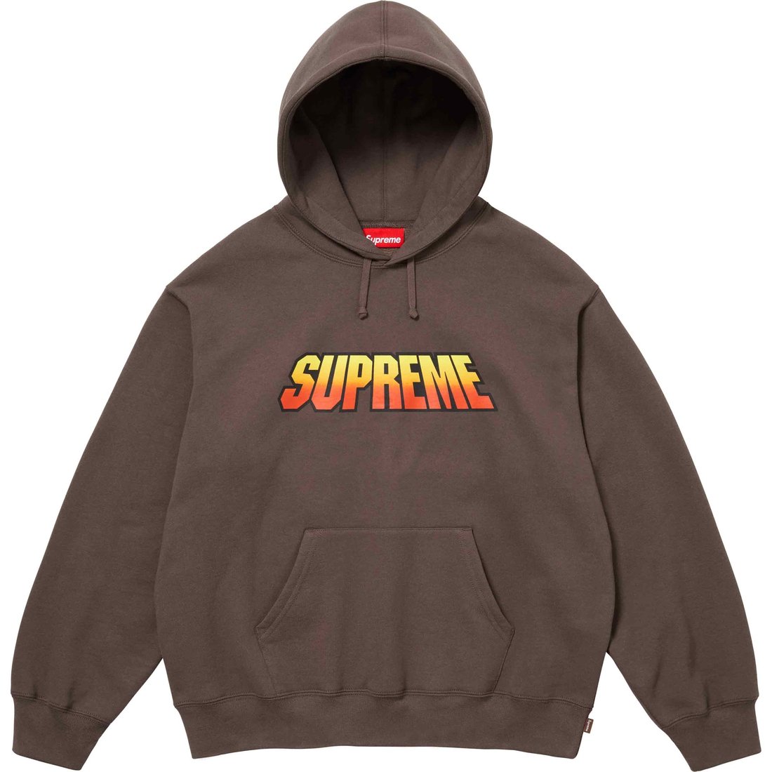 Details on Gradient Hooded Sweatshirt Brown from spring summer
                                                    2024 (Price is $158)