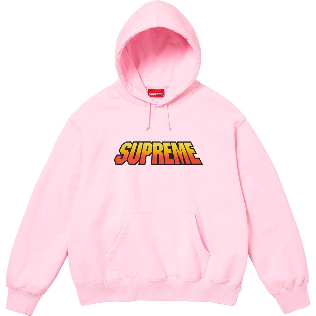 Details on Gradient Hooded Sweatshirt Light Pink from spring summer
                                                    2024 (Price is $158)