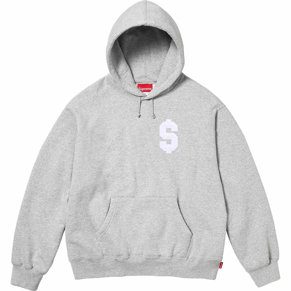 Details on $ Hooded Sweatshirt Heather Grey from spring summer
                                                    2024 (Price is $158)