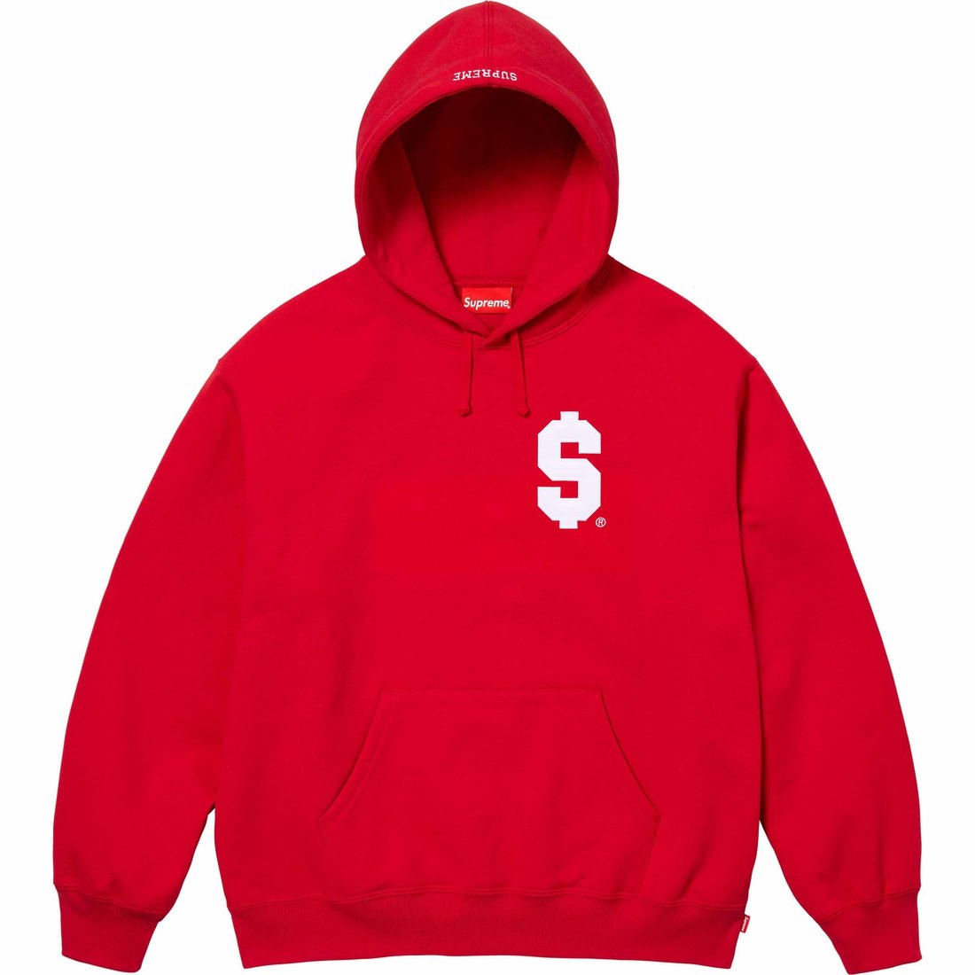 Details on $ Hooded Sweatshirt Red from spring summer
                                                    2024 (Price is $158)
