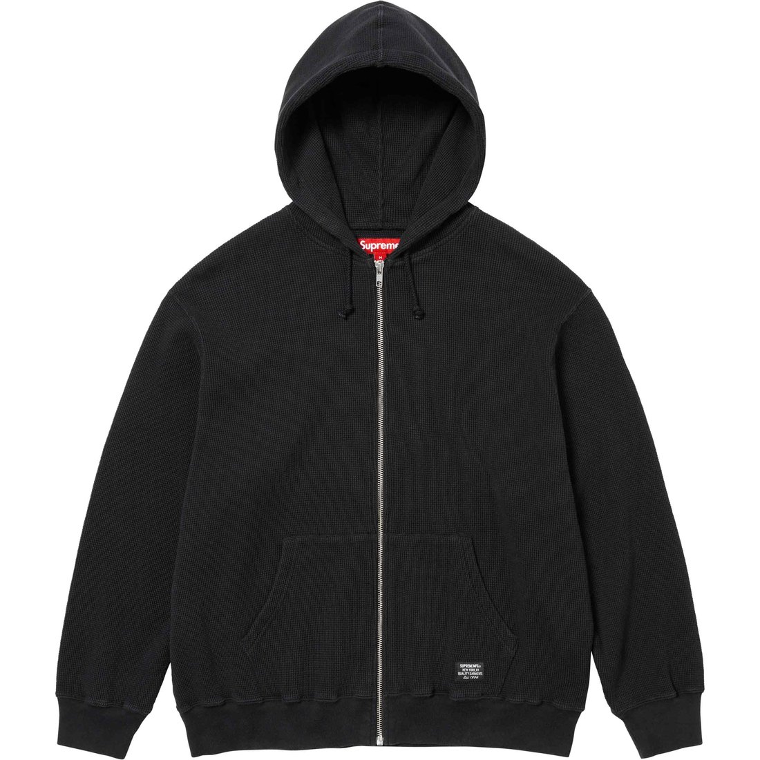 Details on Hooded Zip Up Thermal Black from spring summer
                                                    2024 (Price is $128)
