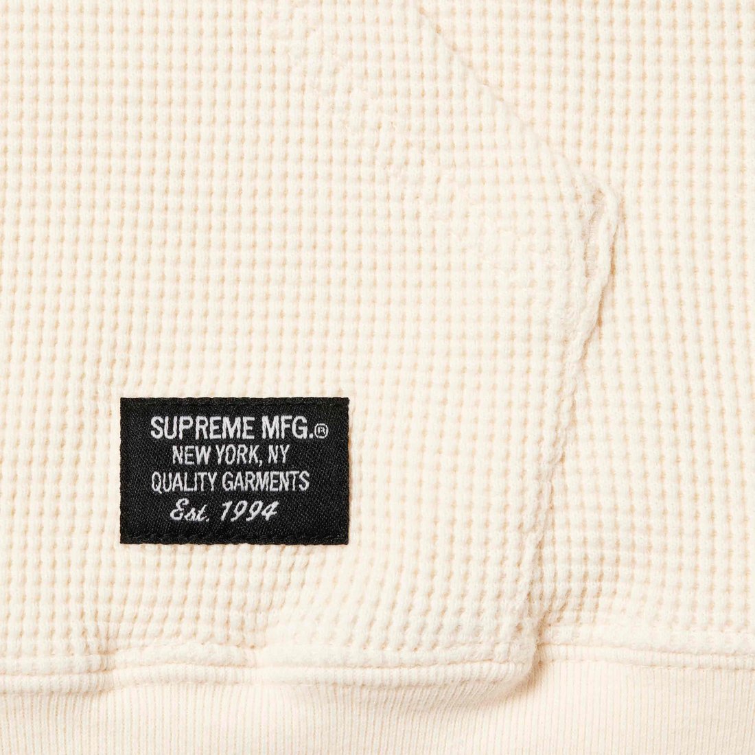Supreme Hooded Zip Up Thermal (SS24) - Natural - $128