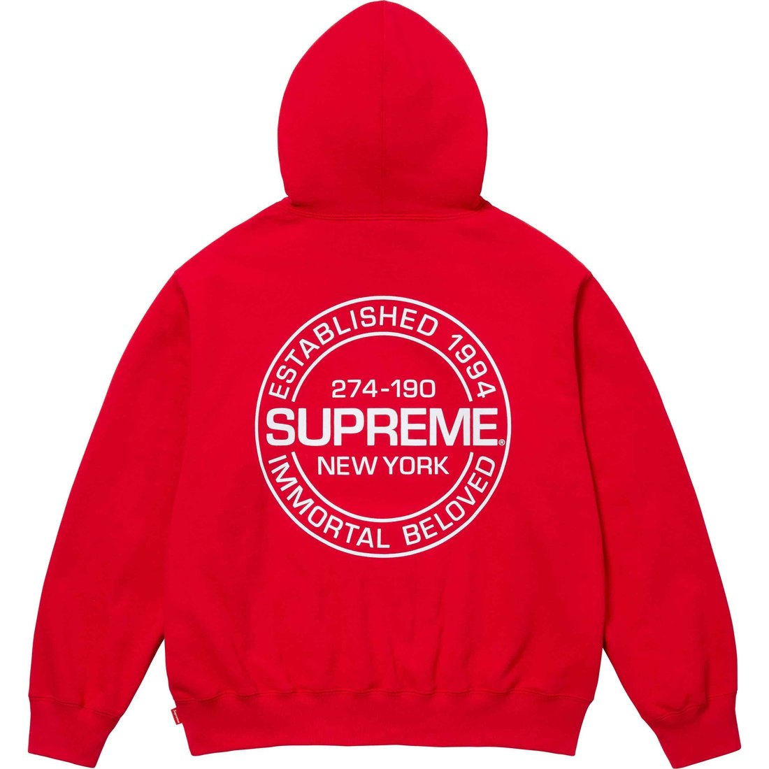 Details on Immortal Hooded Sweatshirt Red from spring summer
                                                    2024 (Price is $158)