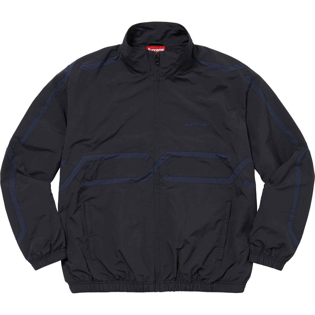 Details on Inset Link Track Jacket Black from spring summer
                                                    2024 (Price is $178)