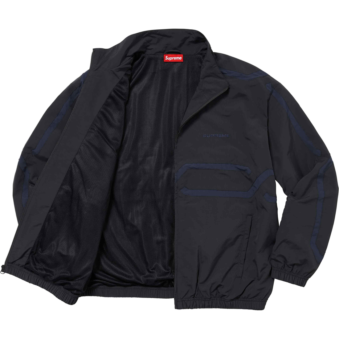 Details on Inset Link Track Jacket Black from spring summer
                                                    2024 (Price is $178)
