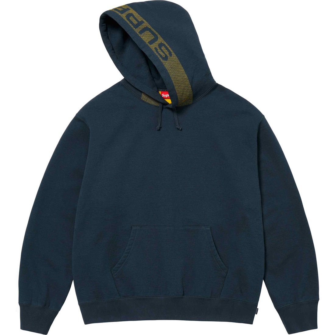 Details on Jacquard Stripe Hooded Sweatshirt Navy from spring summer
                                                    2024 (Price is $158)