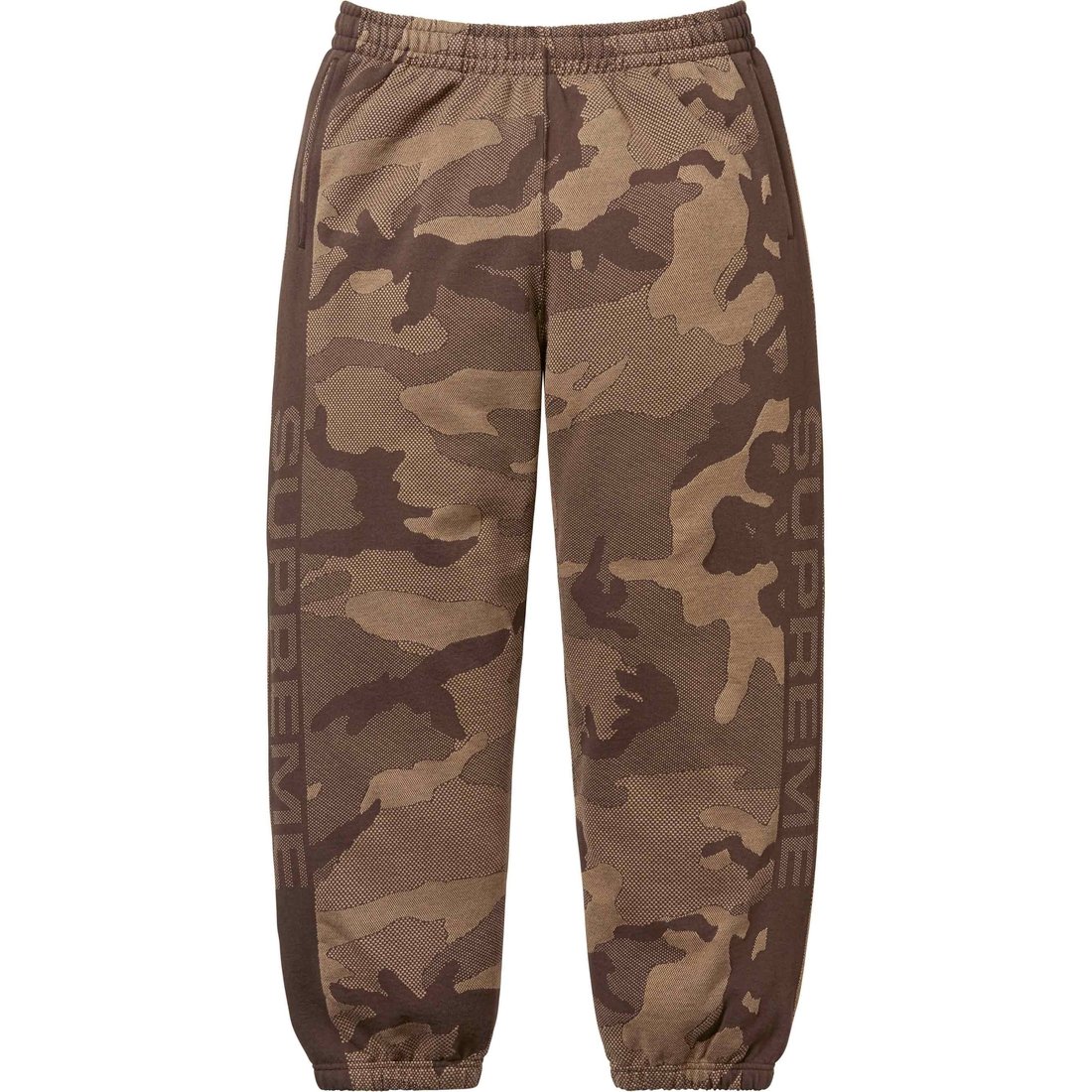 Details on Jacquard Stripe Sweatpant Brown Camo from spring summer
                                                    2024 (Price is $148)