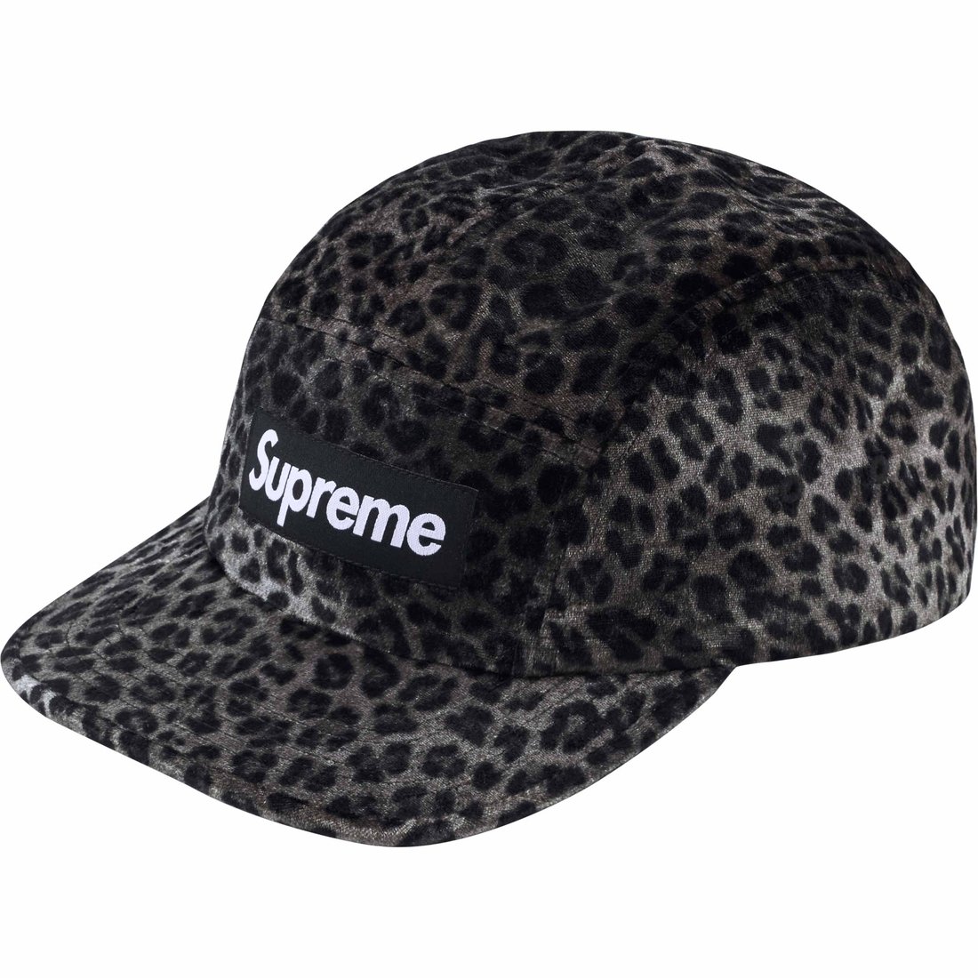 Details on Leopard Velvet Camp Cap Black from spring summer
                                                    2024 (Price is $58)