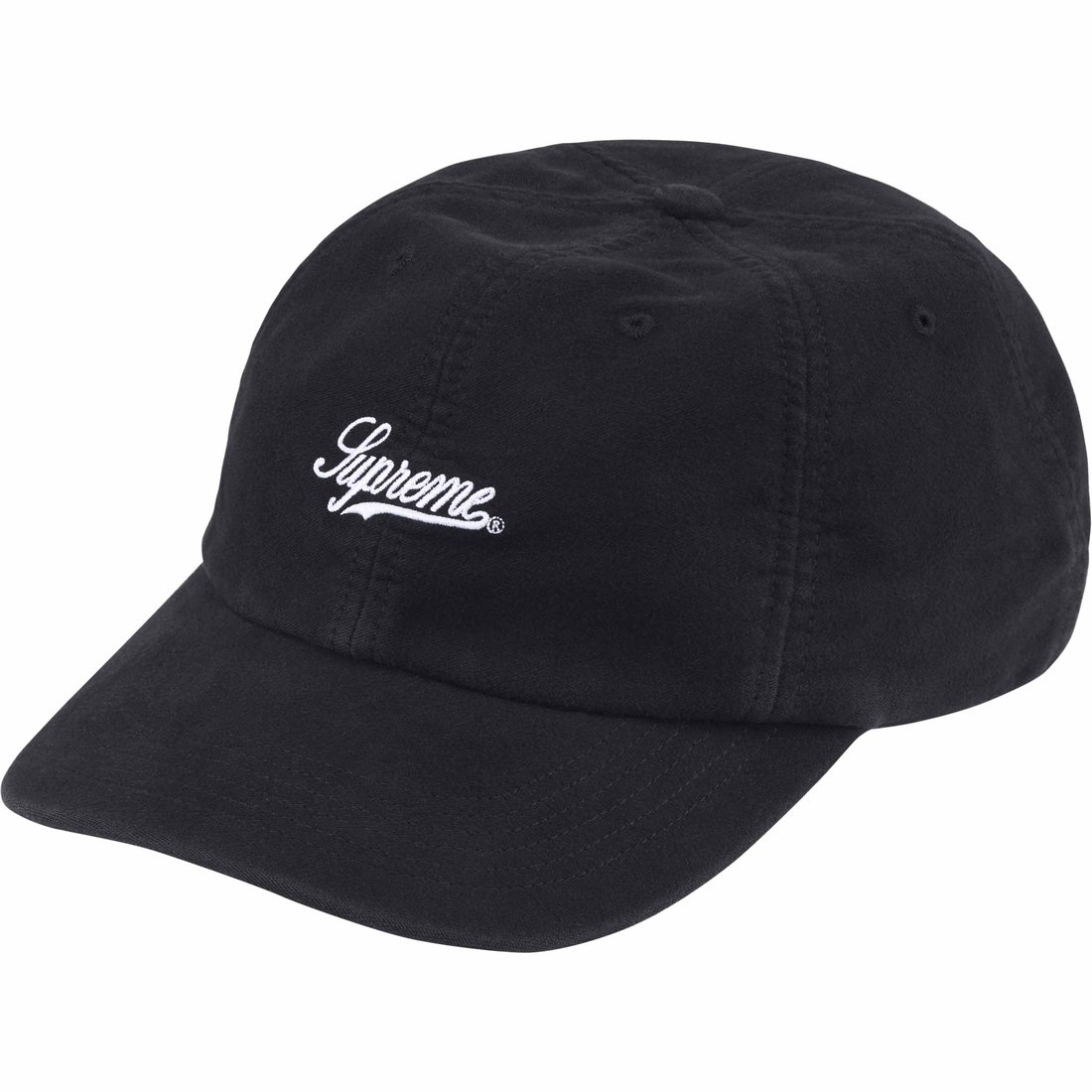 Details on Lightweight Moleskin 6-Panel Black from spring summer
                                                    2024 (Price is $54)