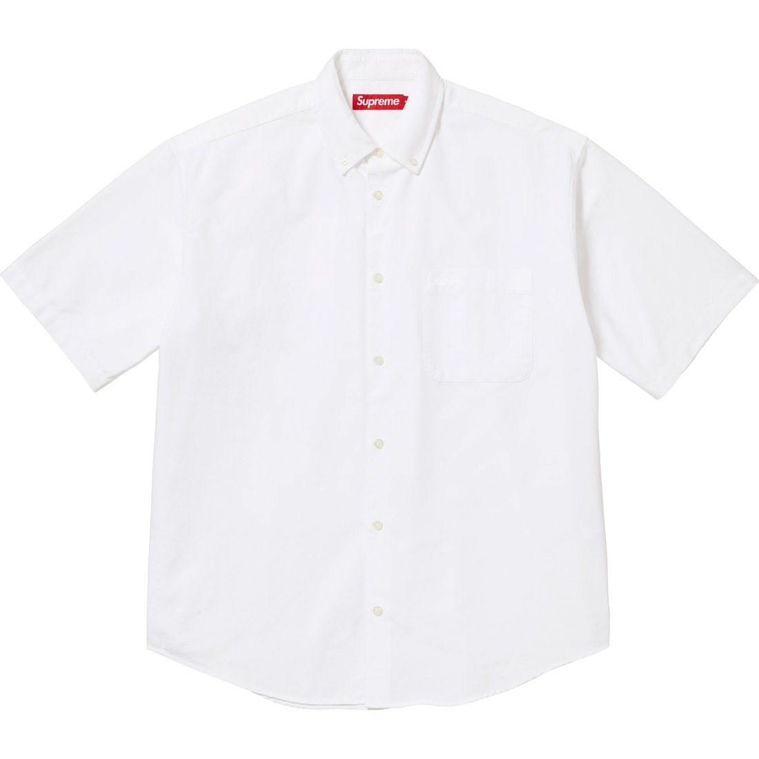 Details on Loose Fit S S Oxford Shirt White from spring summer
                                                    2024 (Price is $128)