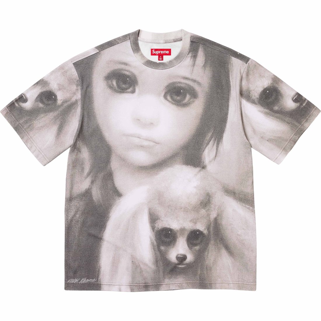 Details on Margaret Keane Best Friends S S Top Grey from spring summer
                                                    2024 (Price is $98)