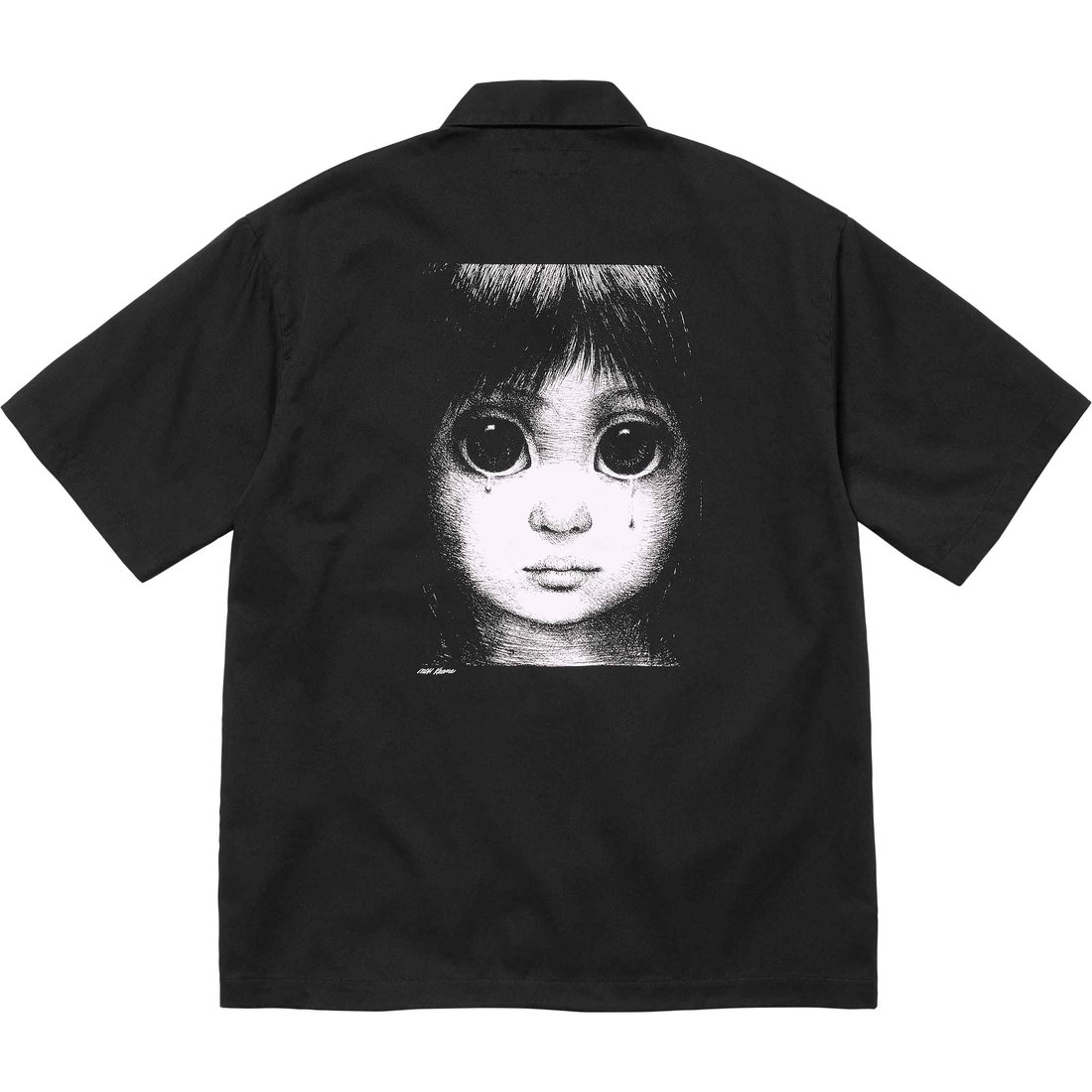 Details on Margaret Keane Teardrop S S Work Shirt Black from spring summer
                                                    2024 (Price is $138)