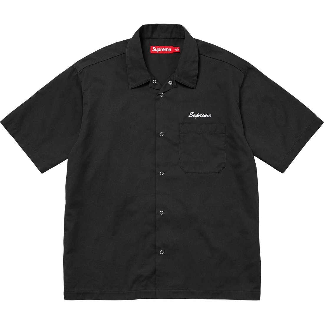 Details on Margaret Keane Teardrop S S Work Shirt Black from spring summer
                                                    2024 (Price is $138)
