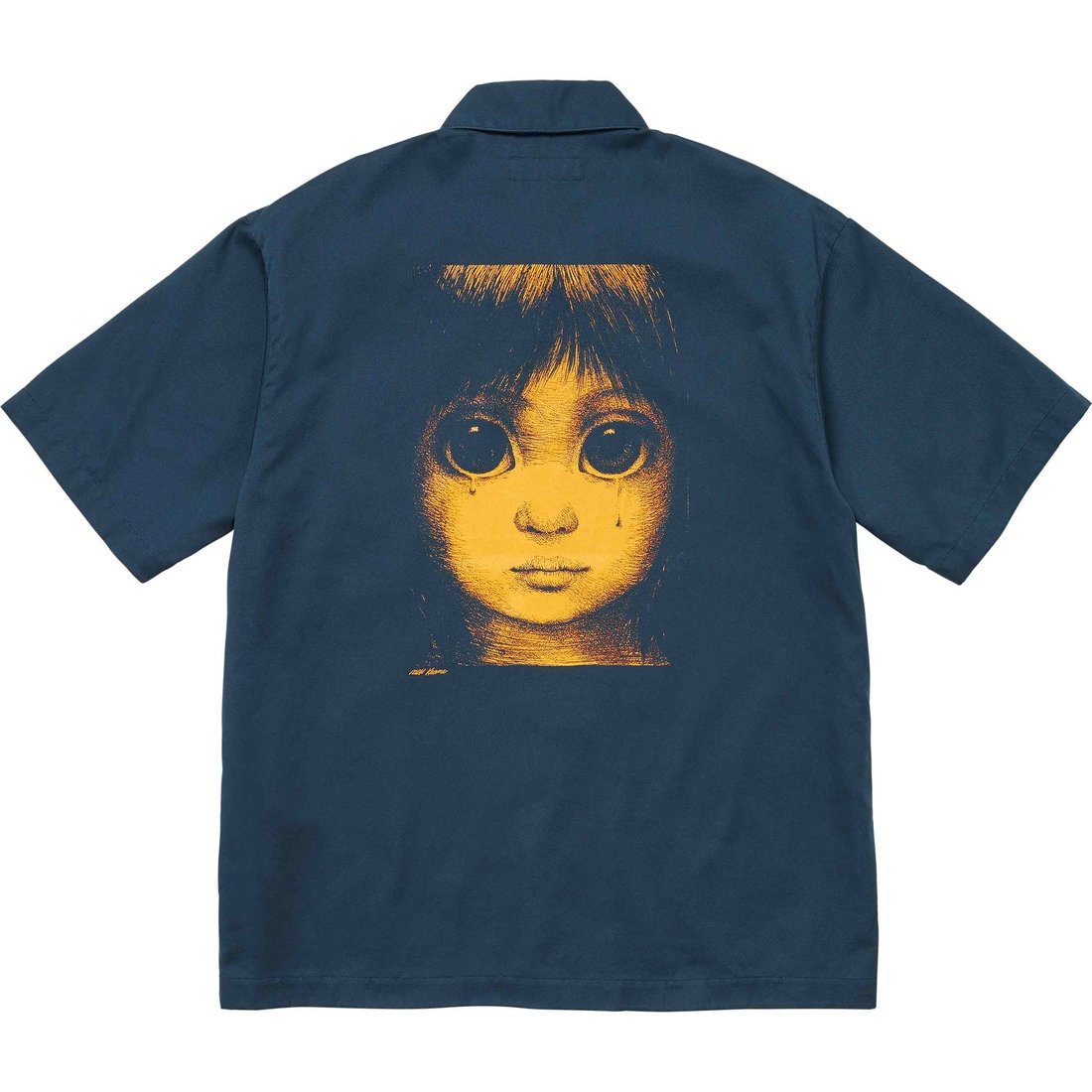 Details on Margaret Keane Teardrop S S Work Shirt Light Navy from spring summer
                                                    2024 (Price is $138)