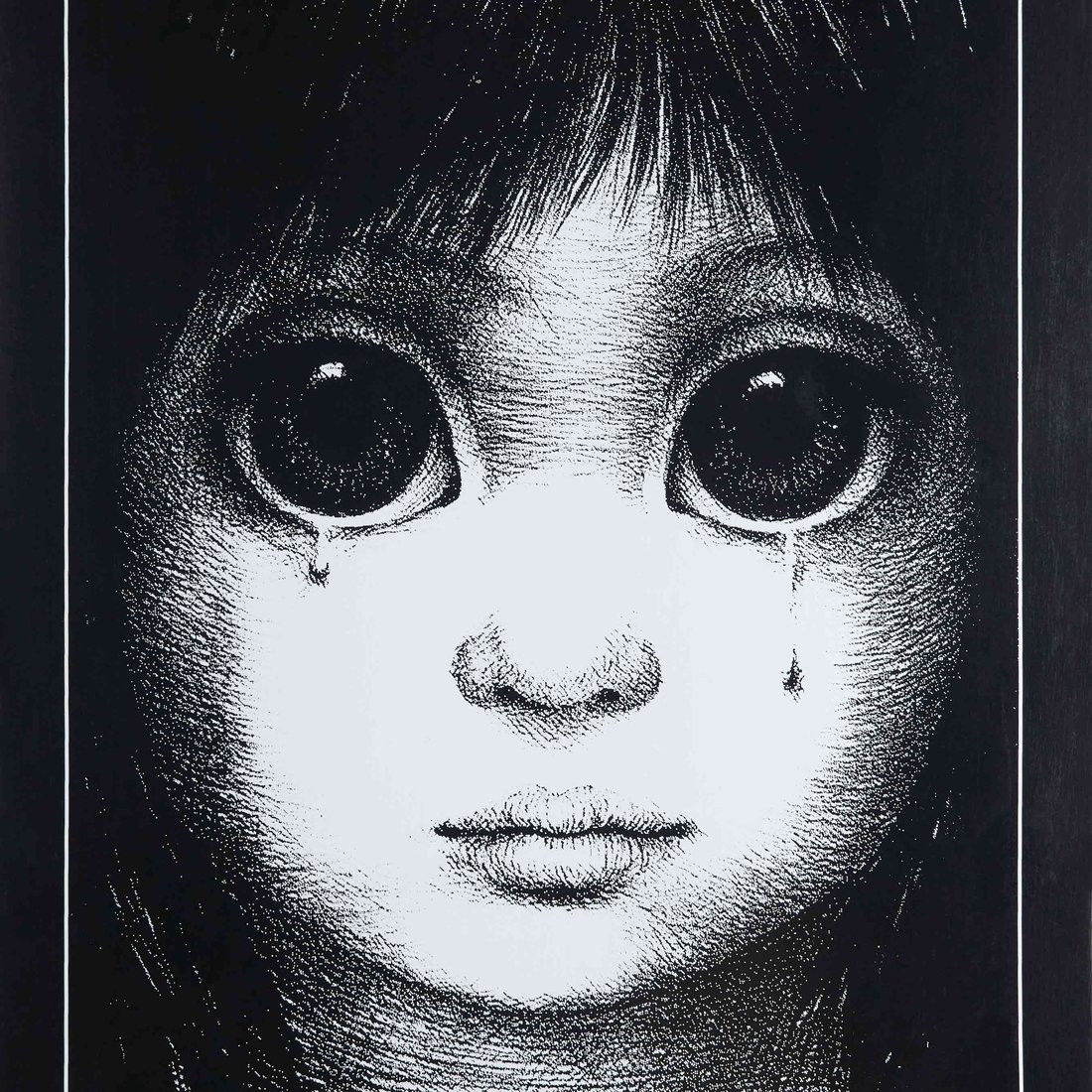 Supreme Margaret Keane Teardrop Skateboard (SS24) - Black - 8.5" x 32.25" - $78