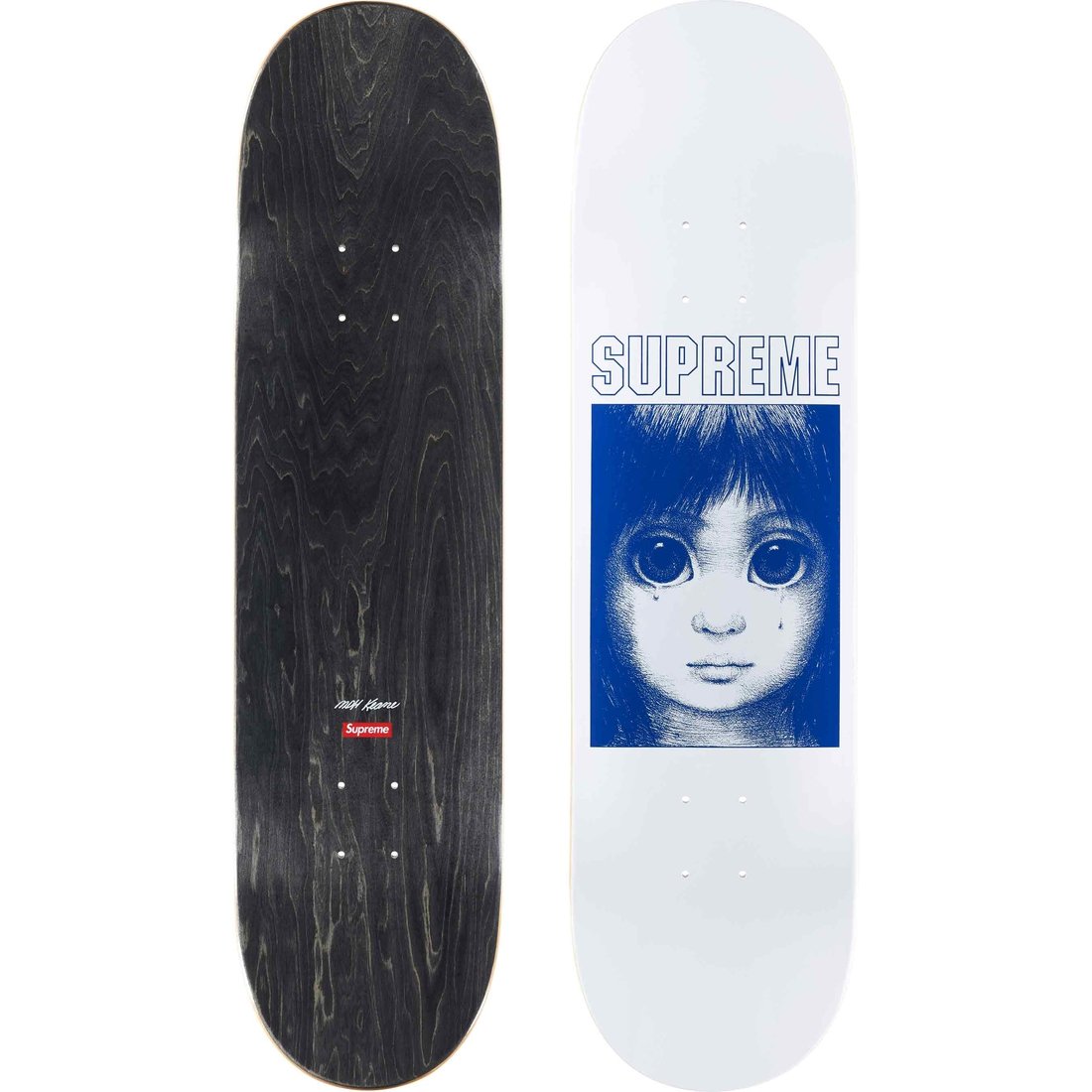 Details on Margaret Keane Teardrop Skateboard White - 8.25" x 32" from spring summer
                                                    2024 (Price is $78)