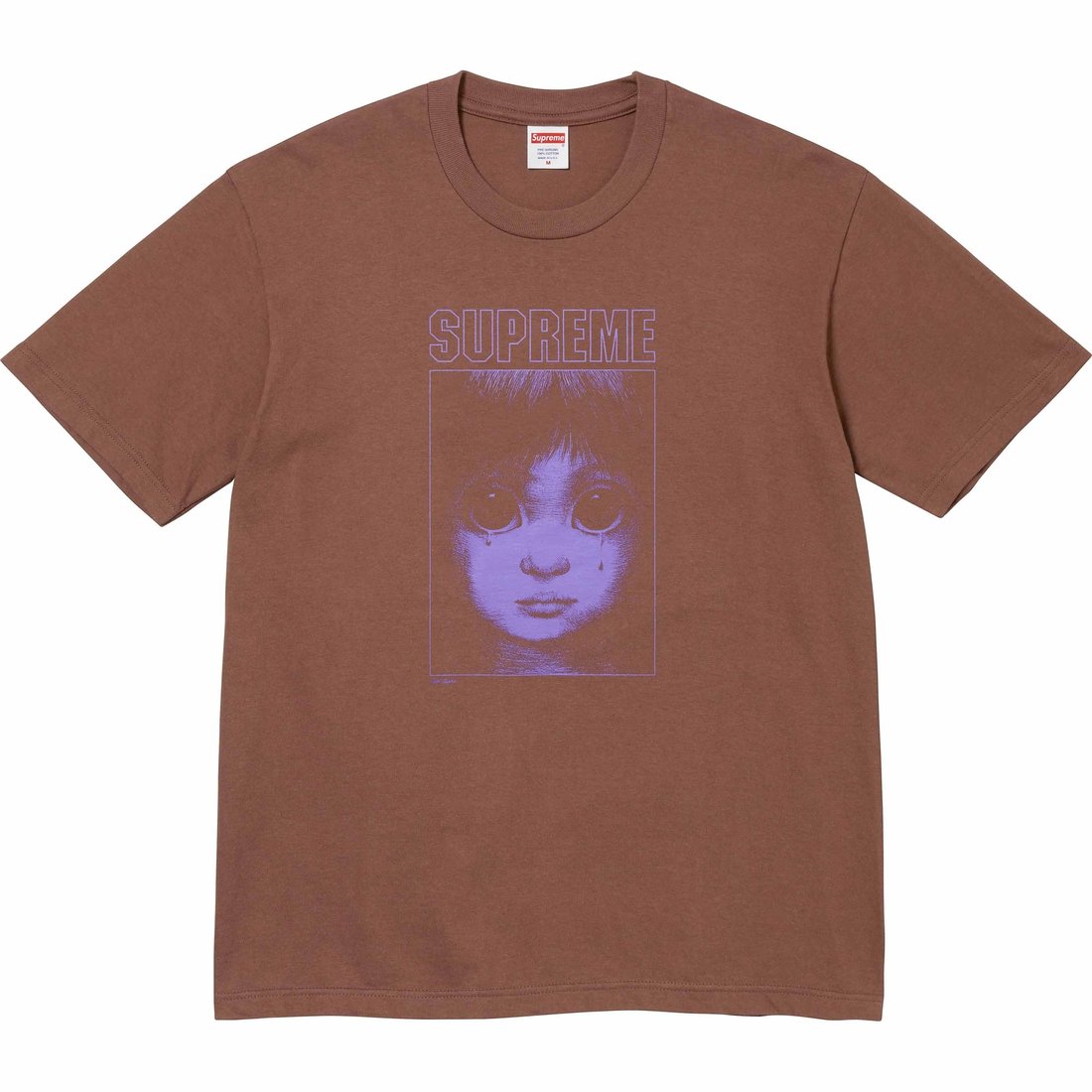 Supreme Margaret Keane Teardrop Tee (SS24) - Brown - $48