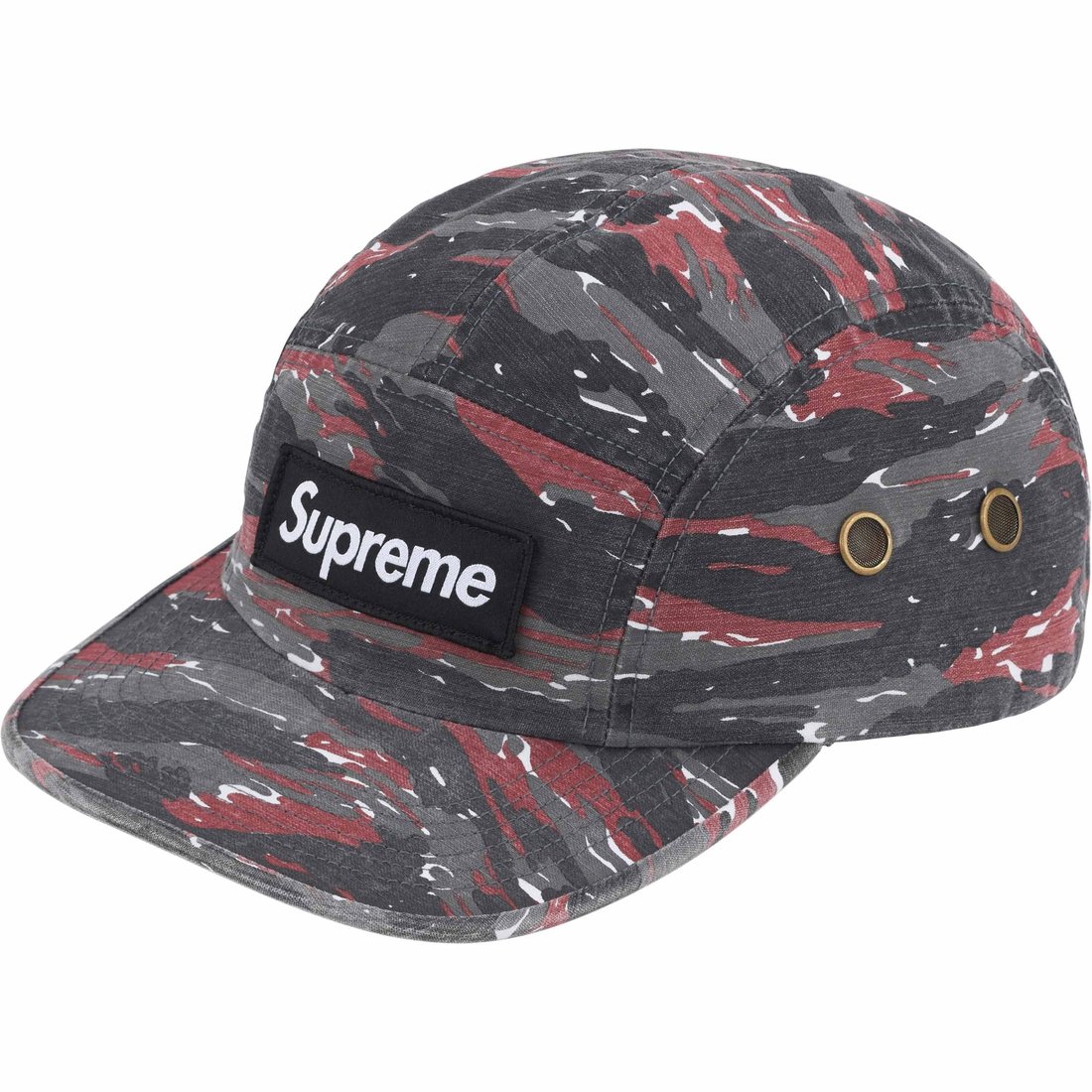 Supreme Military Camp Cap (SS24) - Red Tiger - $48