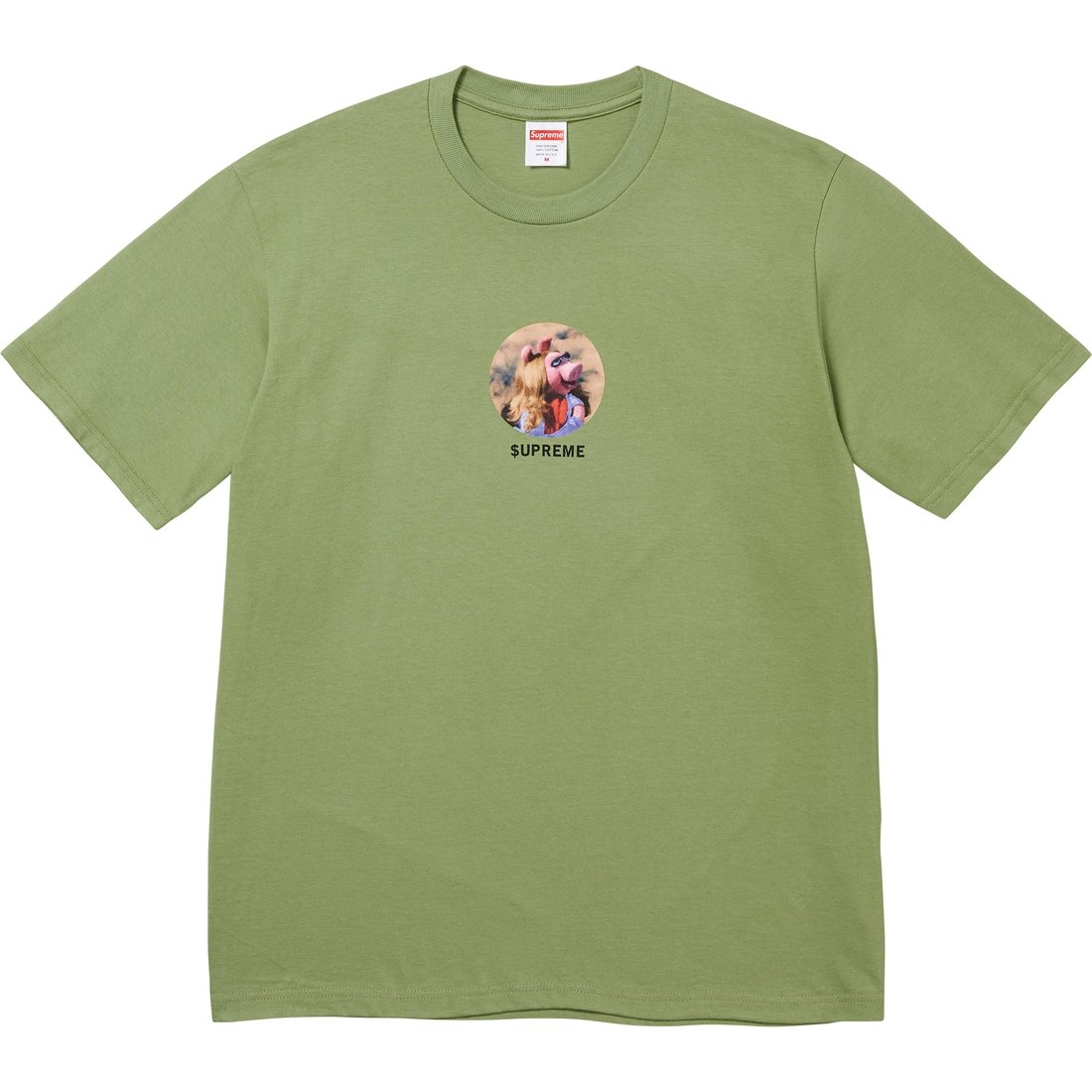 Supreme Miss Piggy Tee (SS24) - Moss - $48