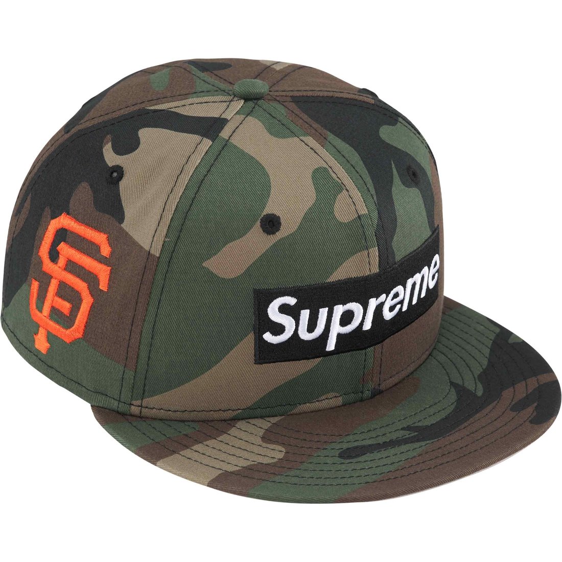 Details on MLB Teams Box Logo New Era Woodland Camo - San Francisco from spring summer
                                                    2024 (Price is $68)