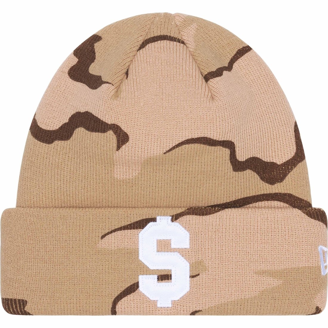 Details on New Era $ Beanie Desert Camo from spring summer
                                                    2024 (Price is $40)