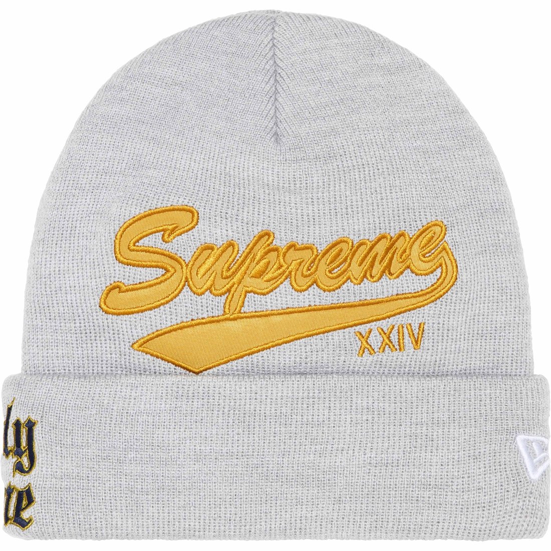 Details on New Era Salvation Beanie Heather Grey from spring summer
                                                    2024 (Price is $40)