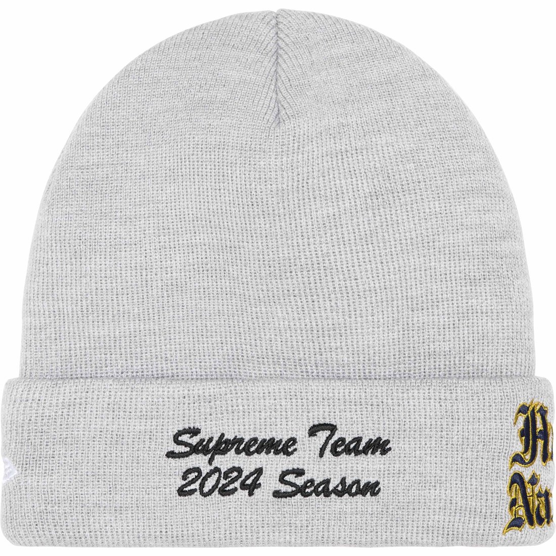 Details on New Era Salvation Beanie Heather Grey from spring summer
                                                    2024 (Price is $40)