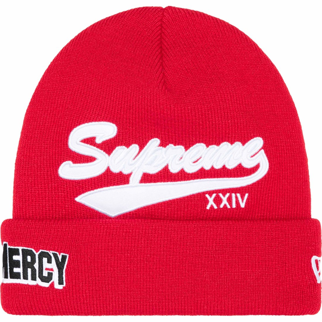 Details on New Era Salvation Beanie Red from spring summer
                                                    2024 (Price is $40)