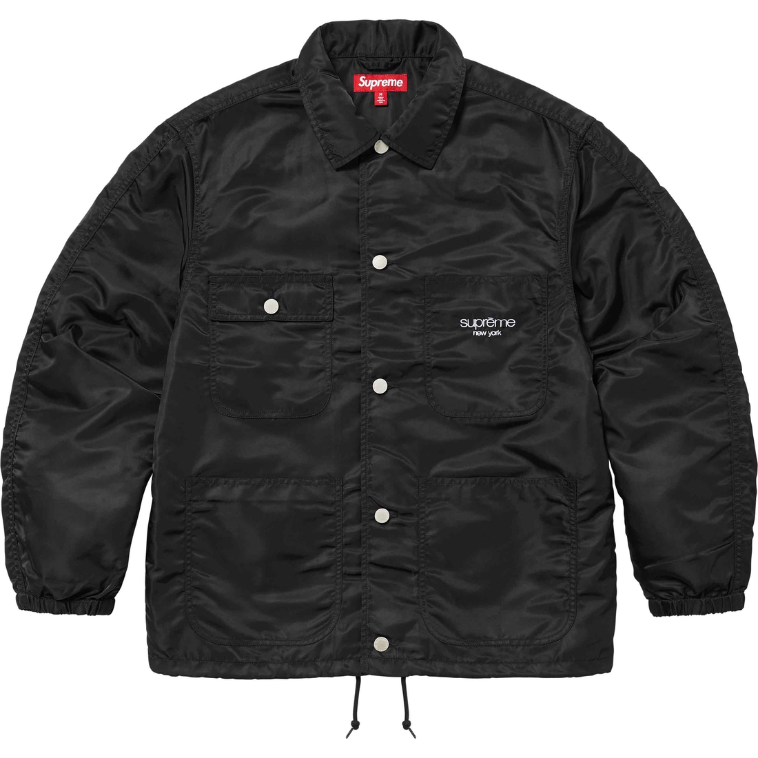Supreme Nylon Chore Coat (SS24) - Black - $188