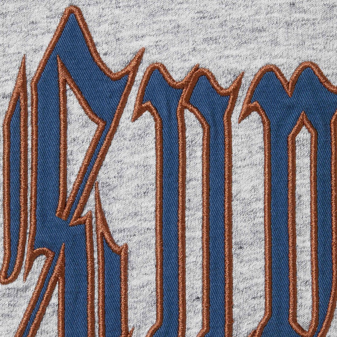 Supreme Old English S S Top (SS24) - Heather Grey - $78