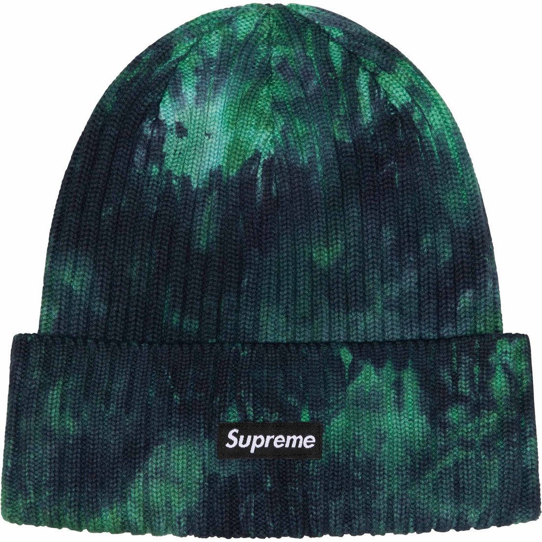 Details on Overdyed Beanie Splatter Green from spring summer
                                                    2024 (Price is $40)