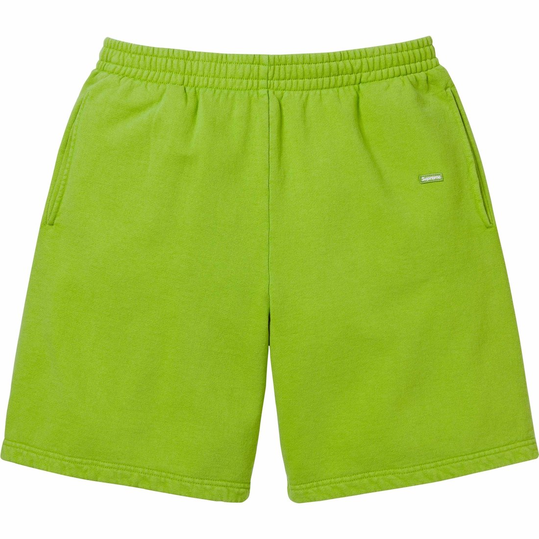 Supreme Overdyed Small Box Sweatshort (SS24) - Lime - $118