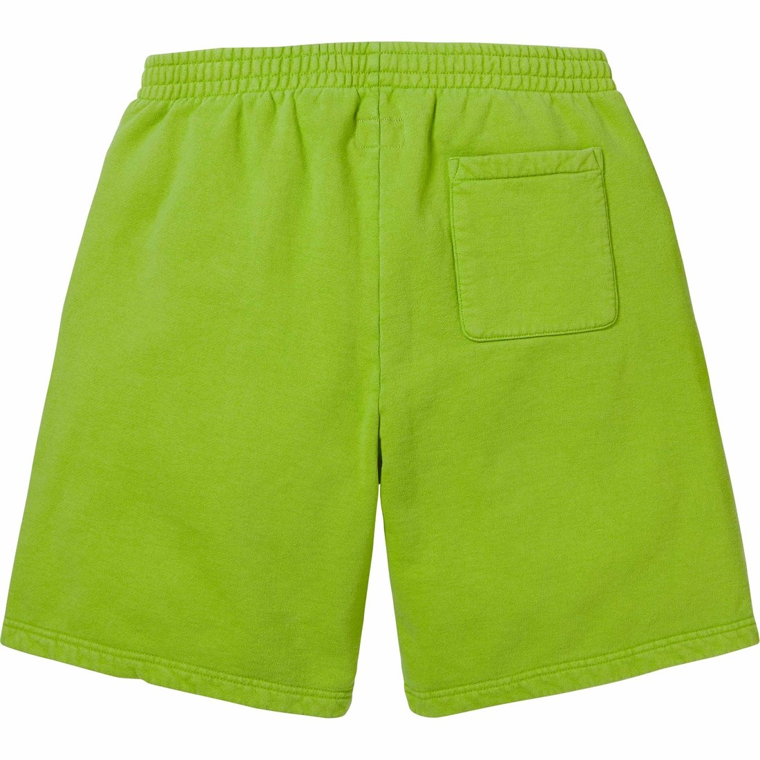 Supreme Overdyed Small Box Sweatshort (SS24) - Lime - $118