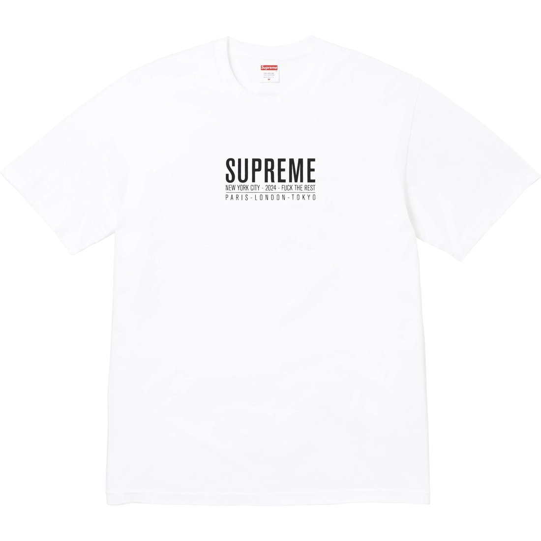 Supreme Paris Tee (SS24) - White - $40