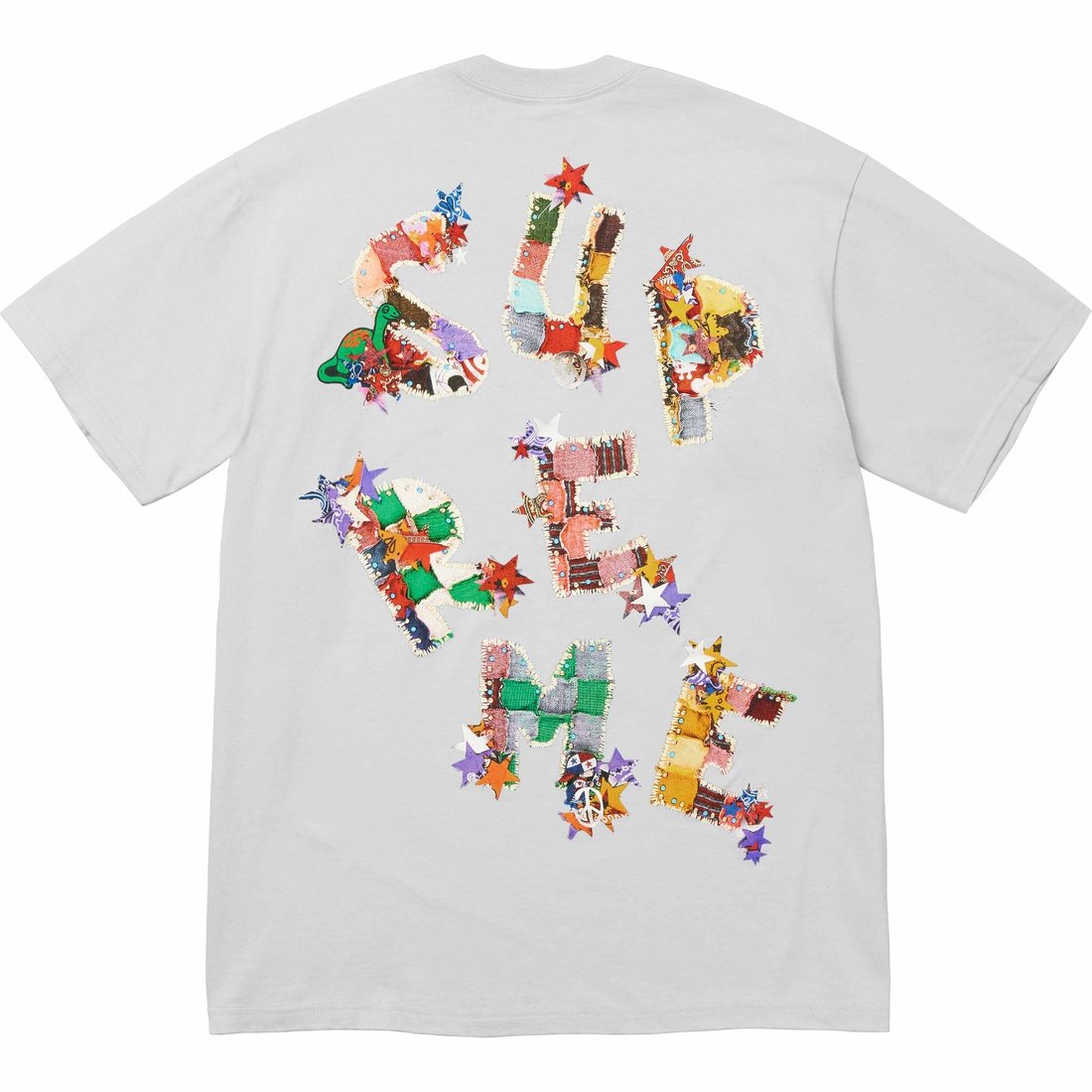 Supreme Patchwork Tee (SS24) - Cement - $40
