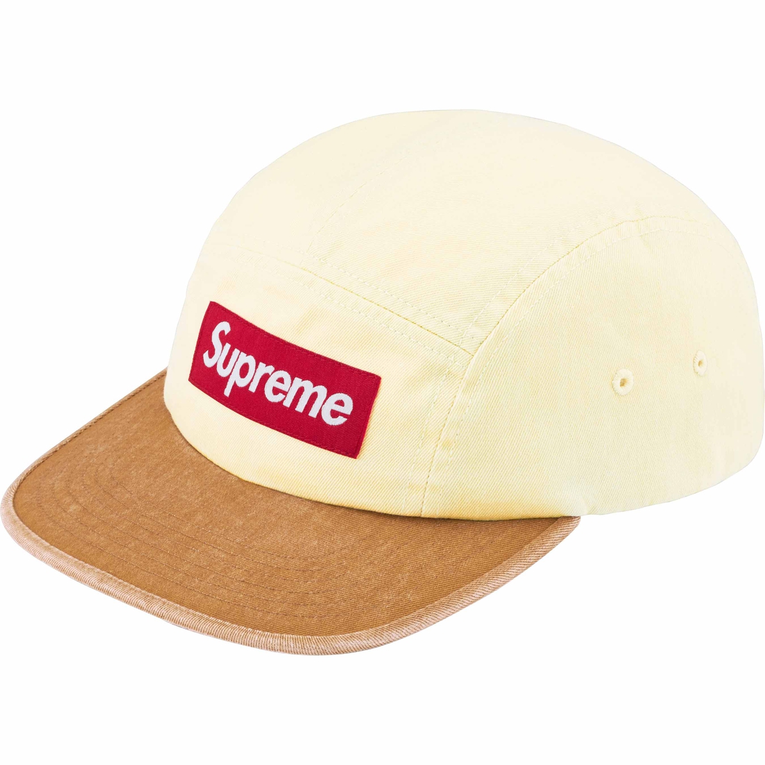 Supreme Pigment 2-Tone Camp Cap (SS24) - Natural - $48