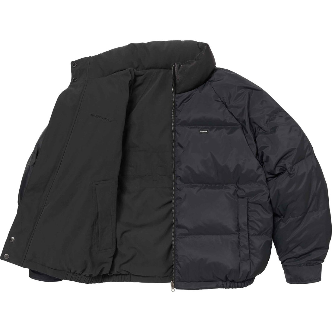 Details on Reversible Down Puffer Jacket Black from spring summer
                                                    2024 (Price is $338)