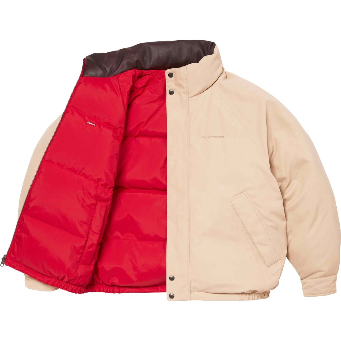 Details on Reversible Down Puffer Jacket Tan from spring summer
                                                    2024 (Price is $338)