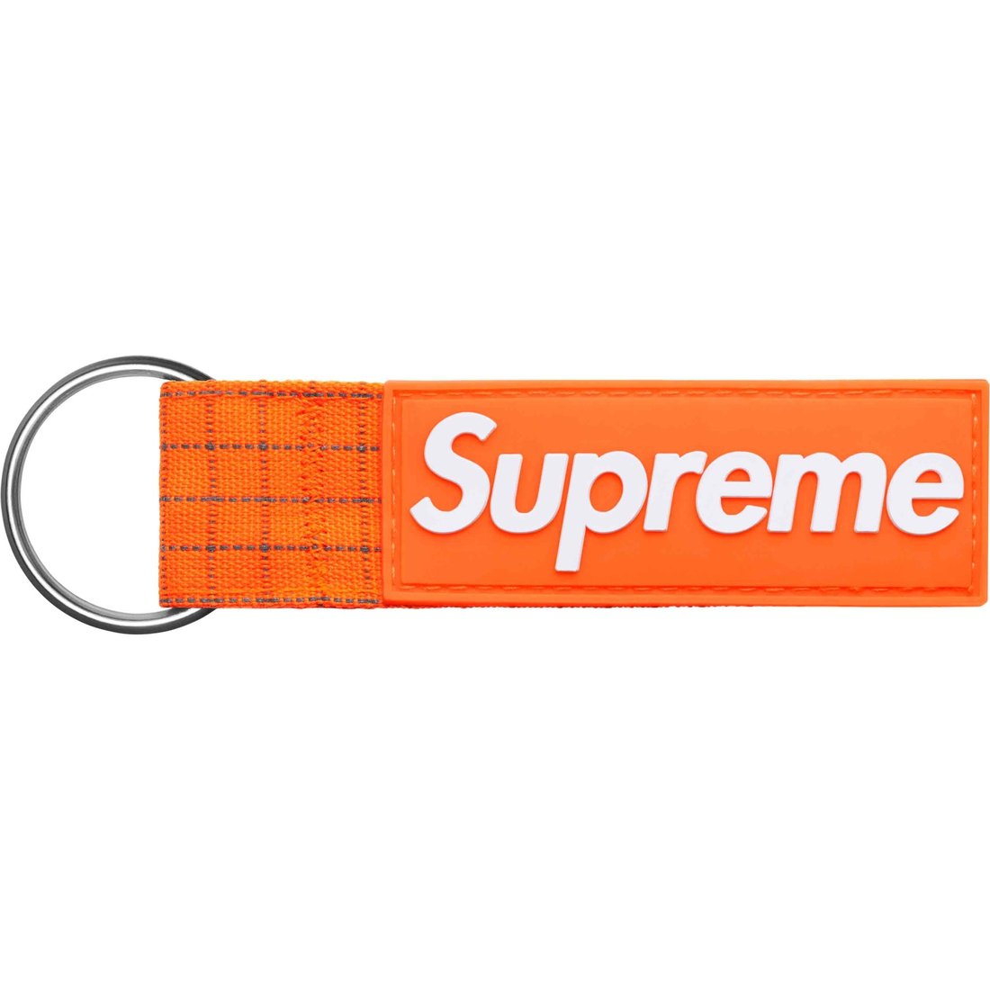 Supreme Ripstop Keychain (SS24) - Orange - $18