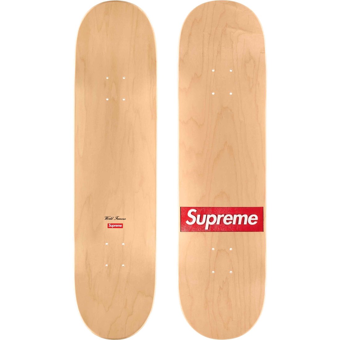 Details on Routed Box Logo Skateboard Natural - 8.25" x 32" from spring summer
                                                    2024 (Price is $60)