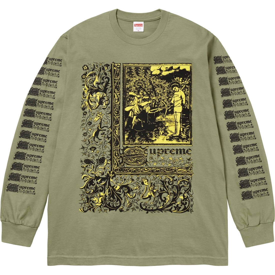 Details on Saint Sebastian L S Tee Light Olive from spring summer
                                                    2024 (Price is $54)