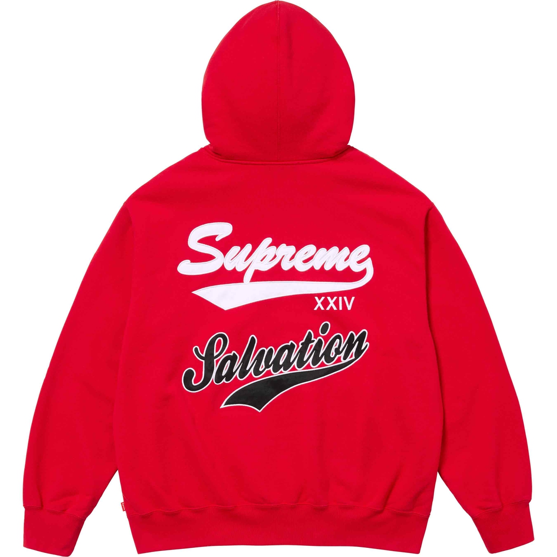 Details on Salvation Zip Up Hooded Sweatshirt Red from spring summer
                                                    2024 (Price is $178)