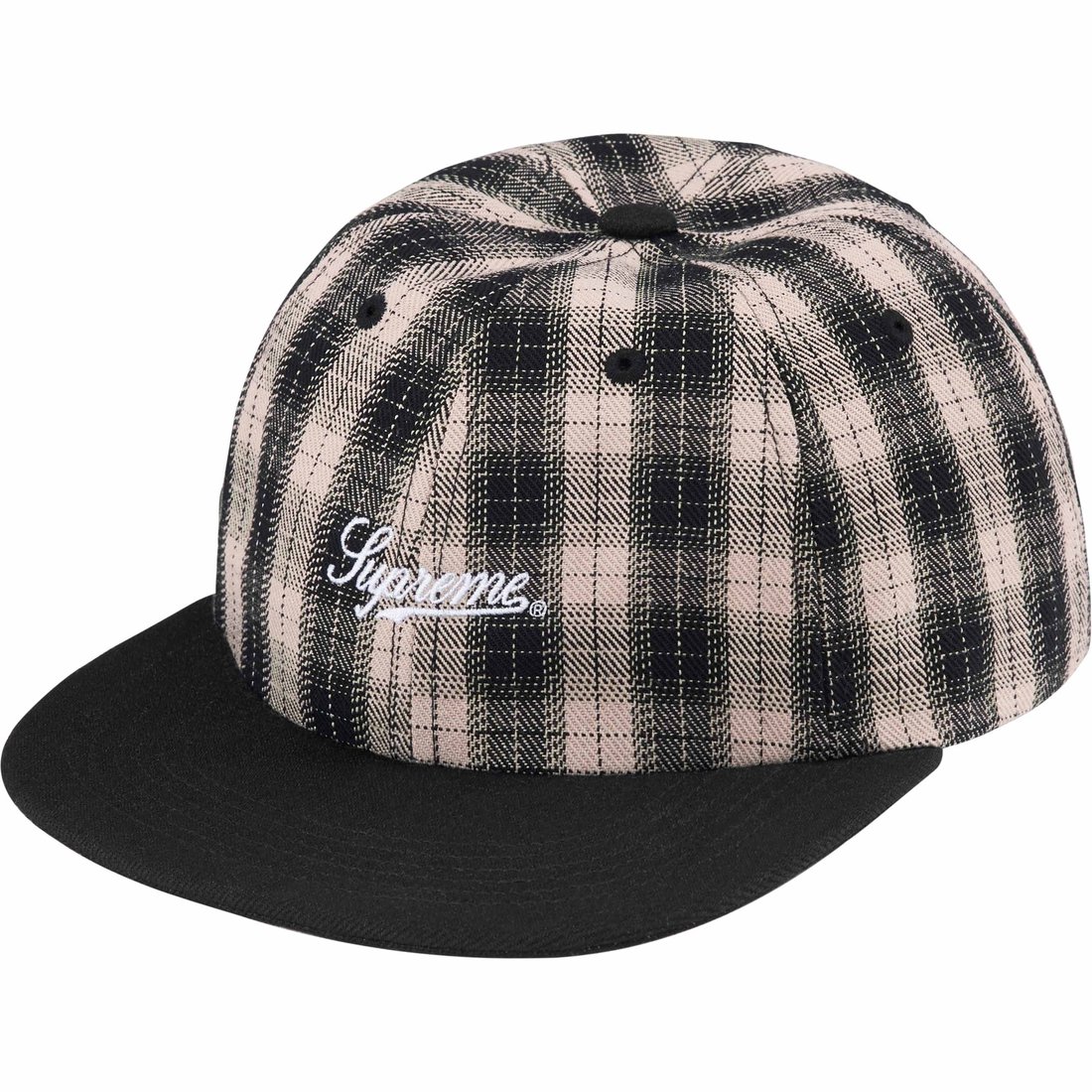 Details on Script Logo 6-Panel Black Plaid from spring summer
                                                    2024 (Price is $48)